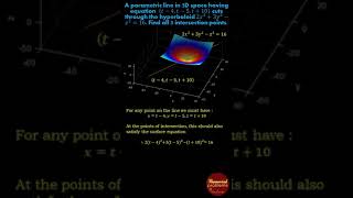 3D Line and surface intersections [upl. by Zennas]