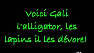 Gali lalligator merci de mavoir prêter la musique [upl. by Issie]