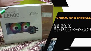 Unbox And Install Deepcool LE500 Liquid Cooler  AIO Cooler [upl. by Caresa]