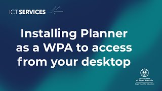 Microsoft Planner  Installing Planner as a Web Page Application WPA to access from your desktop [upl. by Edme]