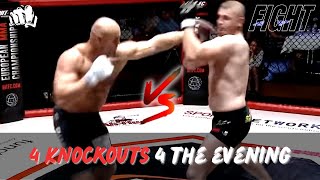 🔥4 Knockouts 4 the eveningKonstantin Gluhov martialarts mma bestfights wrestling ufc warrior [upl. by Kcirdor91]