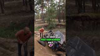 EXTREM OFFROADER steckt fest offroad jänschwalde 4x4 v8 [upl. by Oinolopa852]