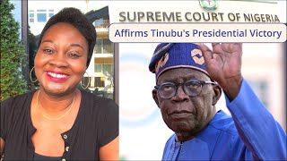 Supreme Court Upholds Tinubu’s Election Win INEC’s N117 Billion [upl. by Kinsler]