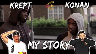 HOW DID THEY SURVIVE THIS  Americans React to Krept amp Konan  My Story [upl. by Dreeda]