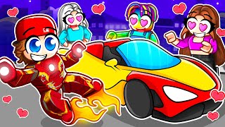 Draguer les filles en IRON MAN sur Driving Empire ROBLOX [upl. by Ailerua]