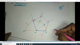 Construction of regular polygons in Arc Method amp Inscribe circle method [upl. by Ramyaj]