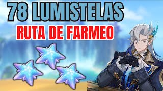 LOCALIZACION LUMISTELAS X78  CLORINDE  NEUVILLETTE  RUTA DE FARMEO  Genshin impact [upl. by Nylynnej]