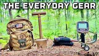 The everyday gear for exploring metal detecting what do you take with you review video [upl. by Akemihs]