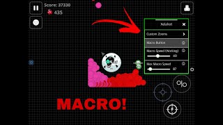 IOS Macro turtorial need jailbreak AGARIO MOBILE [upl. by Tterab]