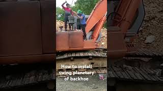 How to install sweng planetary assembly backhoe ex2002 [upl. by Anibla]