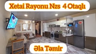 XETAİ RAYONU NZS QESEBESİNDE SATİLAN HEYET EVİ ELA TEMİRLİ 4 OTAQLİ 95000 Azn [upl. by Attezi]