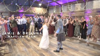 Jamie and Briannas wedding  Harelaw Farm  DJ Jim Moore [upl. by Marteena]