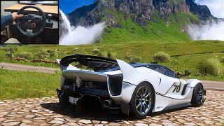 1400HP Ferrari FXX K Evo  Forza Horizon 5  Steering Wheel Gameplay [upl. by Erfert]