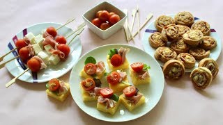 Apéritif dinatoire 3 recettes au Jambon de Parme [upl. by Arivle96]