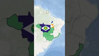 Assim seria o Brasil com a vítória dos separatistas [upl. by Ainafets]