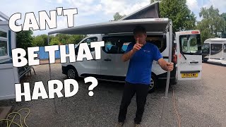 How Tow Wind Out A Camper Awning  ONE PERSON [upl. by Eal]