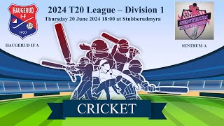 Haugerud A CK vs Sentrum A CK T20 Div1 [upl. by Artinad]