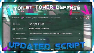 Updated Roblox Toilet Tower Defense Script 🌟 Auto Play  Macro [upl. by Acim]