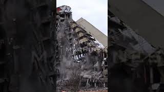 Maximum madness during wrecking ball demolition [upl. by Bhayani642]