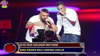 ECHO 2018 KOLLEGAH UND FARID BANG RÄUMEN NACH CAMPINODISS AB [upl. by Meluhs208]