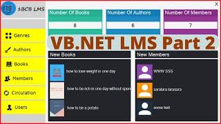 VBNet Project Tutorial  Create a Library Management System Using VBNet And MySQL   Part 2 [upl. by Edson]