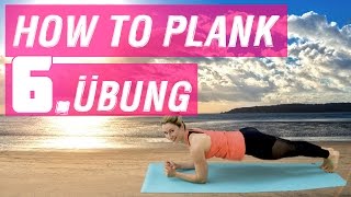 8 Schritte zum perfekten Plank  6 Übung für Anfänger  VERONICAGERRITZENDE [upl. by Sille759]