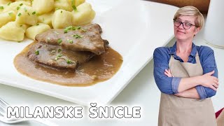 Milanske šnicle  mekani i sočni odresci junećeg buta • ReciPeci Sandre Gašparić [upl. by Htebsle278]