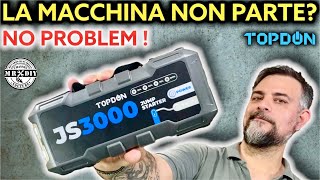 Batteria scarica La macchina non si accende Avviatore di emergenza Jump starter TOPDON JS3000 [upl. by Michon]