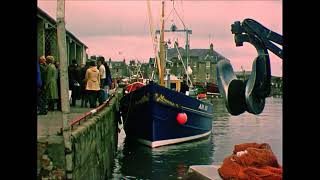 Fishing Boats in Arbroath Harbour Scotland 1977 [upl. by Acacia]