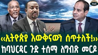 ኢትዮጵያ ለሶማሌላንድ እውቅና እስራኤል የሲንዋረ5ን 3 ቢሊየን ዶላር አገኘሁ አለች ግብጽ October 20 2024 [upl. by Felise]