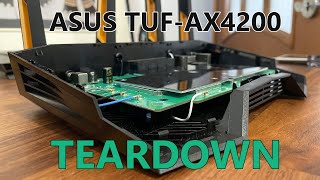 ASUS TUF AX4200 WiFi 6 Router Teardown  Not very different from the ASUS TUFAX6000 [upl. by Erlene]