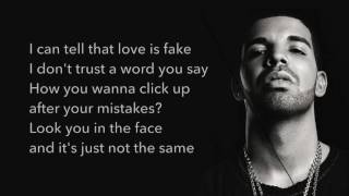 Drake  Fake Love Lyrics [upl. by Valerie230]