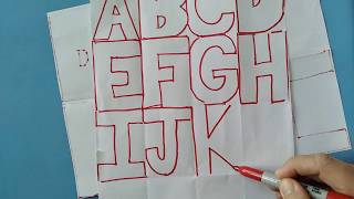 How to draw block letters [upl. by Airuam]