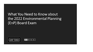 What You Need to Know about the 2022 Environmental Planning Board Exam  October 2021 Update [upl. by Aytnahs837]