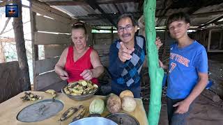 Cocinamos un PASTELÓN de plátano maduro en un FOGON en un campo de JARABACOA [upl. by Alyss]