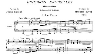 Maurice Ravel  Histoires naturelles 1906 [upl. by Gerson584]