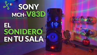 SONY V83D BOCINAS con LUCES para llevar el ANTRO a tu CASA [upl. by Eisyak]