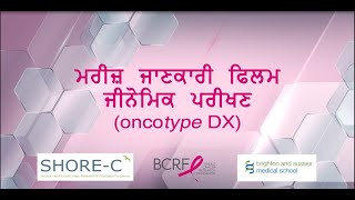 Understanding your Oncotype DX test result A short patient information film Punjabi [upl. by Enohsal]