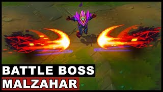 Battle Boss Malzahar Skin Spotlight League of Legends [upl. by Reynolds]