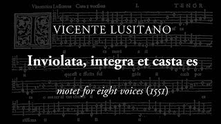 Vicente Lusitano  quotInviolata integra et casta esquot 1551 [upl. by Irah]