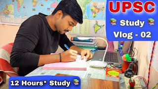 Aspirants Life in Delhi  i woke up at 4 AM for Study  My 12Hour Study Routine  UPSC Study Vlog 2 [upl. by Avra]