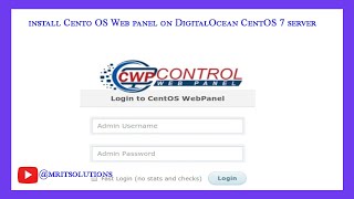 How to install Cento OS Web panel on DigitalOcean CentOS 7 server [upl. by Demetre]