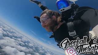 James Marchs Tandem Skydive  UK Parachuting  FreefallTherapy [upl. by Aleksandr107]