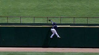 Gary Matthews defies gravity to rob a home run [upl. by Sakiv]