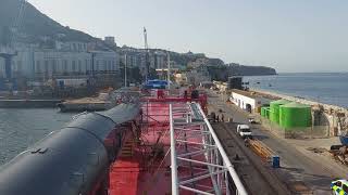 3400 DWT Ship Sail Inside Dry Dock at Gibraltar seaman zorroengineer888 [upl. by Annaehr]