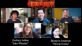 Zackary Arthur and Bjorgvin Arnarson Interview for SYFYs Chucky S2 [upl. by Ylerebmik]