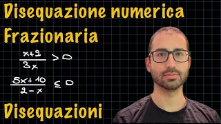 Disequazione numerica frazionaria  Disequazioni ✨RadicediPiGreco✨ [upl. by Tod]