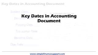 Dates in Accounting Document [upl. by Fabron]