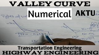 Numerical on valley curve  Highway Engineering [upl. by Lillie]