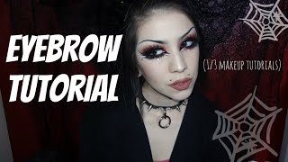 How To Do Goth Bitch Eyebrows 💀 13 TUTORIALS [upl. by Roxi365]